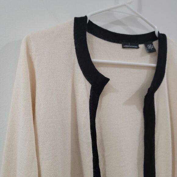 Moda International Womens Cardigan Sweater Size Small Silk Rabbit Hair Luxury - Picture 2 of 6